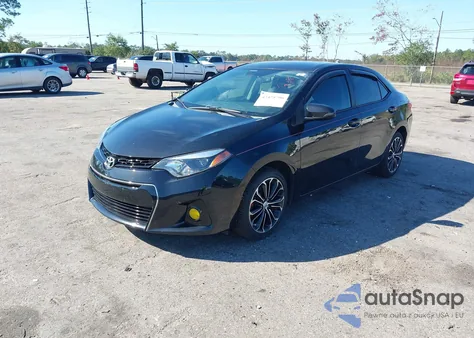 2016 Toyota Corolla S Plus из США, поврежденный, VIN 2T1BURHE2GC588341